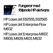 HP 37A svart original LaserJet-tonerkassett
