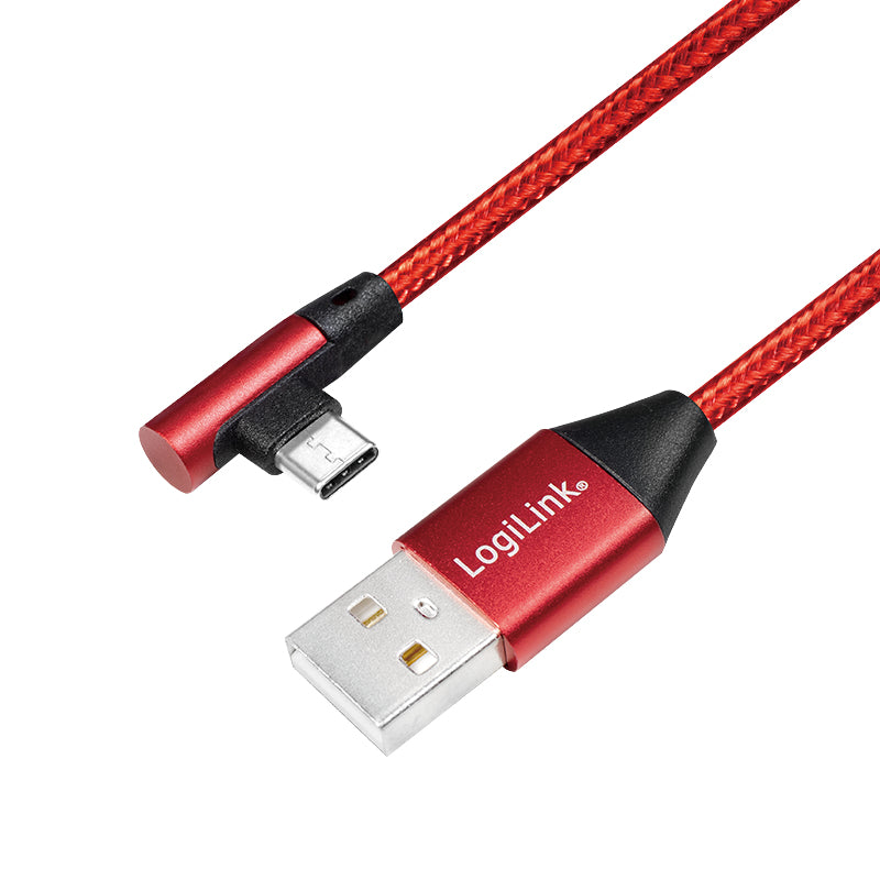 LogiLink CU0146 USB-kablar USB 2.0 1 m USB A USB C Röd