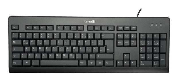 TERRA 1500 tangentbord Mus inkluderad Kontor USB QWERTZ tyska Svart