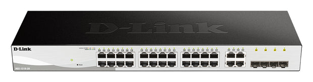D-Link DGS-1210-28 hanterad L2/L2+ 1U Svart nätverksswitch