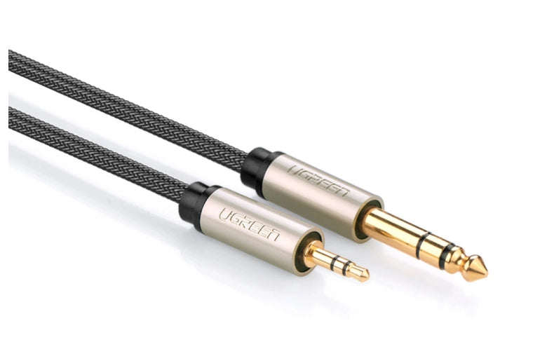 Ugreen AV127 ljudkabel 5 m 3,5mm 6,35mm Grå