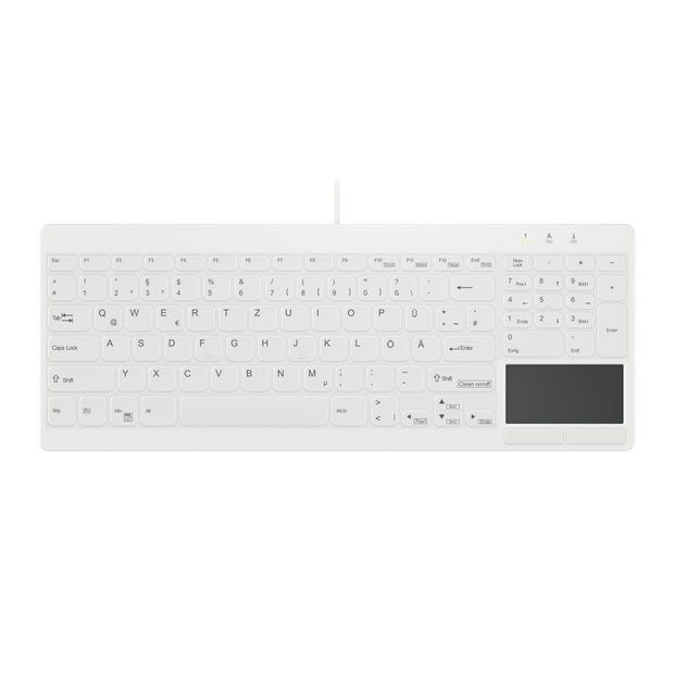 Contour Design Active Key AK-C7412 tangentbord Medical USB QWERTZ tyska Vit