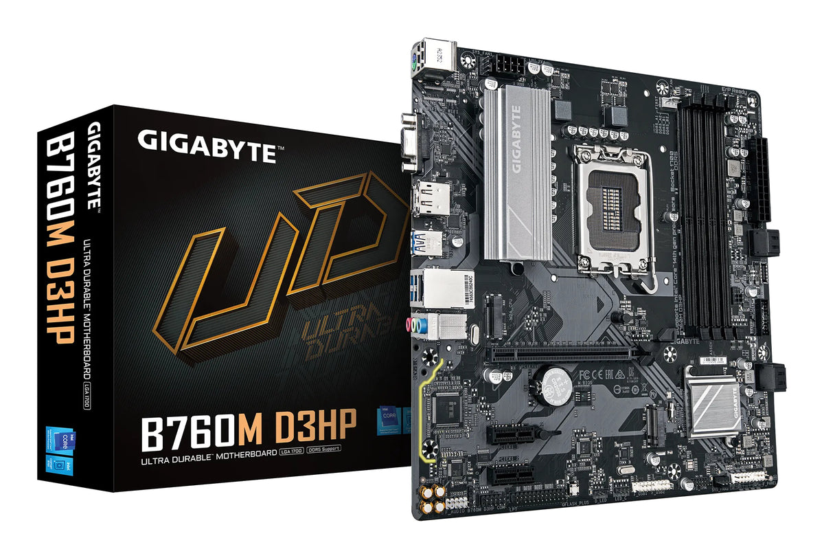 GIGABYTE B760M D3HP moderkort Intel B760 Express LGA 1700 micro ATX