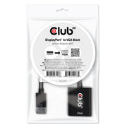 CLUB3D CAC-2013 videokabeladapter 0,228 m Displayport VGA Svart
