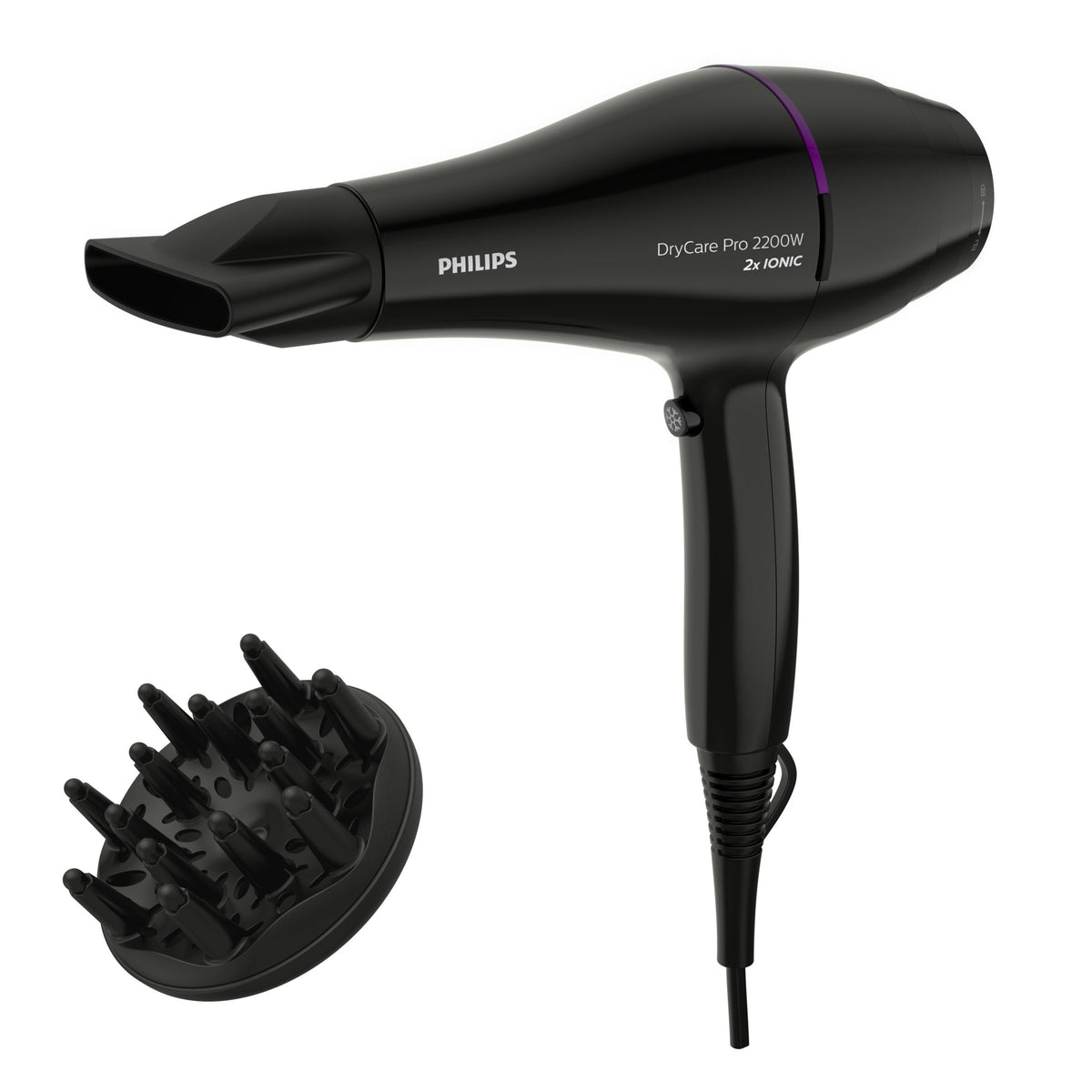 Philips DryCare Kraftfull AC-motor 2 200 W torkeffekt Professionell hårtork