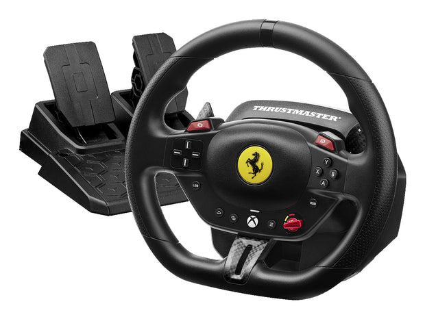 Thrustmaster T98 Ferrari 296 GTS Svart USB Ratt + Pedaler Analog / Digital PC