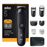 Braun AIO5540 skägg/hår trimmer Svart 14 Litium-Ion (Li-Ion)