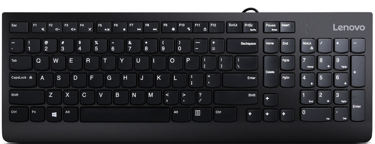 Lenovo 300 tangentbord Universal USB QWERTY Engelska (USA) Svart