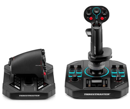 Thrustmaster Sol-R 4 HOTAS Svart USB Joystick + reglerspak för motor Analog