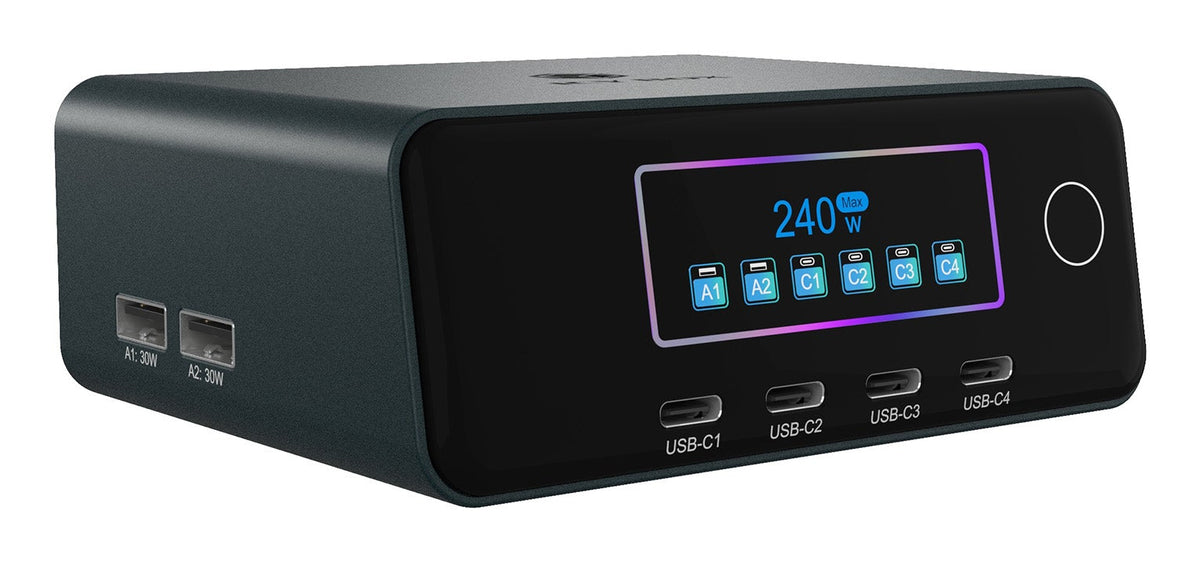 ICY BOX IB-PS2401 Universal Svart AC Snabb laddning inomhus
