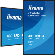 iiyama LH4364UHS-B1AG skyltställ Platt skärm för digital skyltning