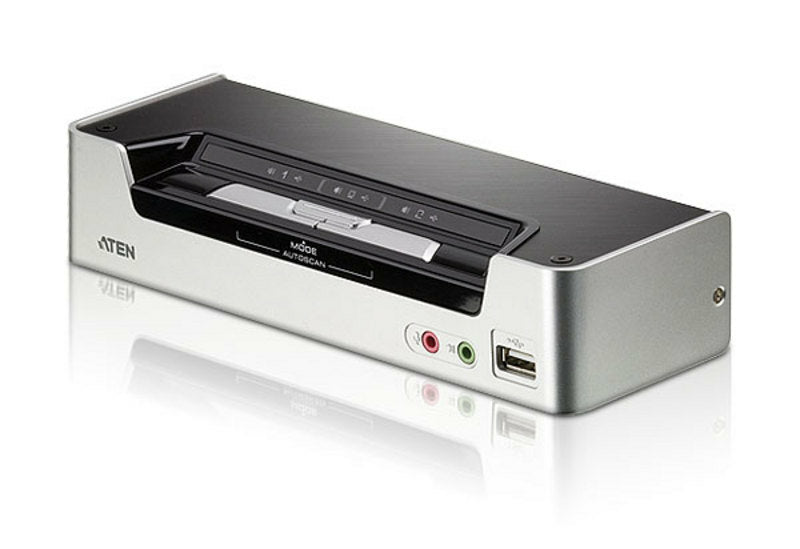 ATEN USB HDMI/Audio KVMP-switch med 2 portar
