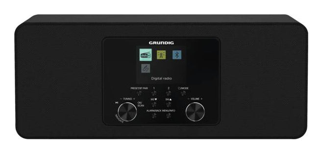 Grundig DTR 4600 2.0 DAB+ Bärbar Analog och digital Svart