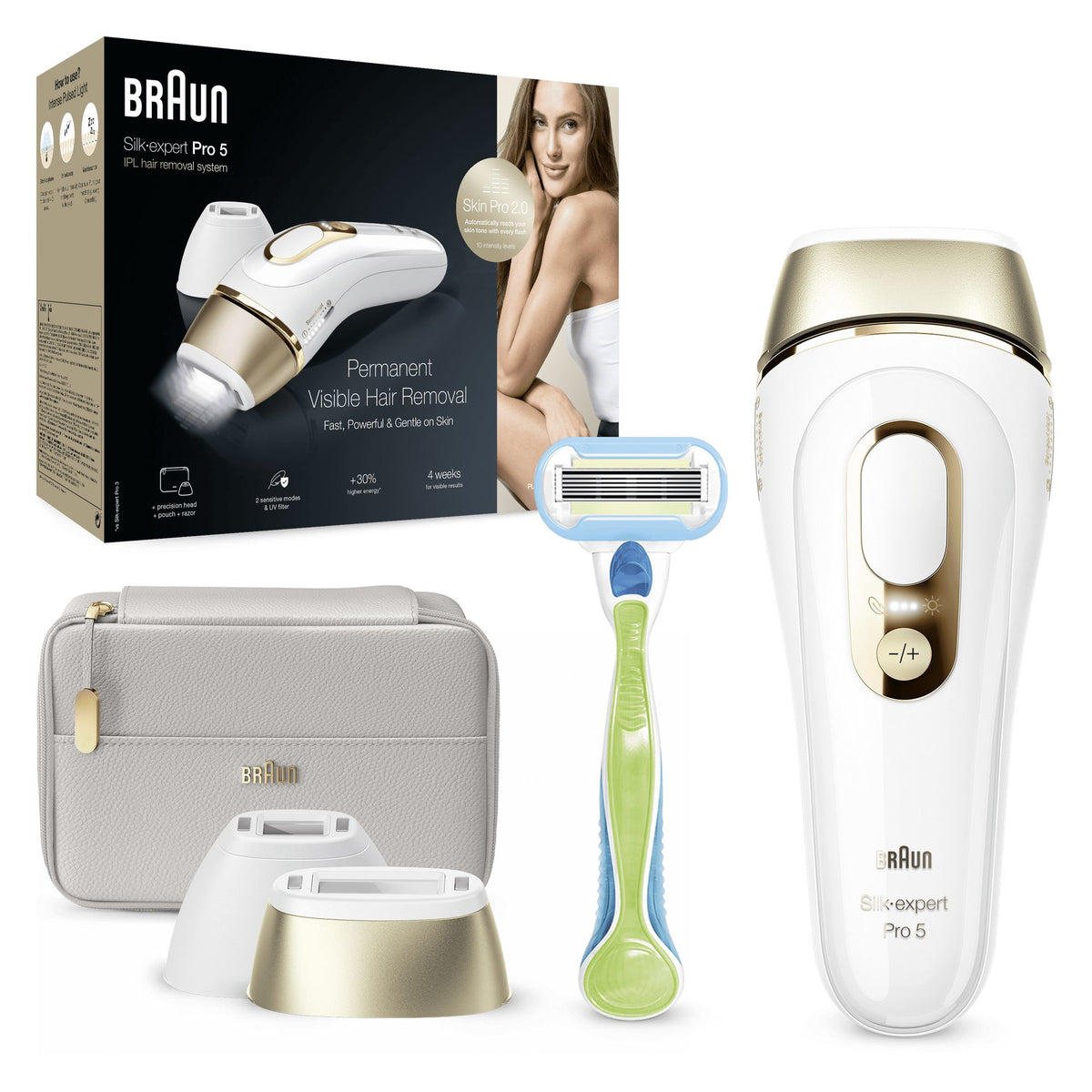 Braun Silk-expert Pro Silk expert Pro 5 PL5154 Intensivt pulserat ljus (IPL) Guld
