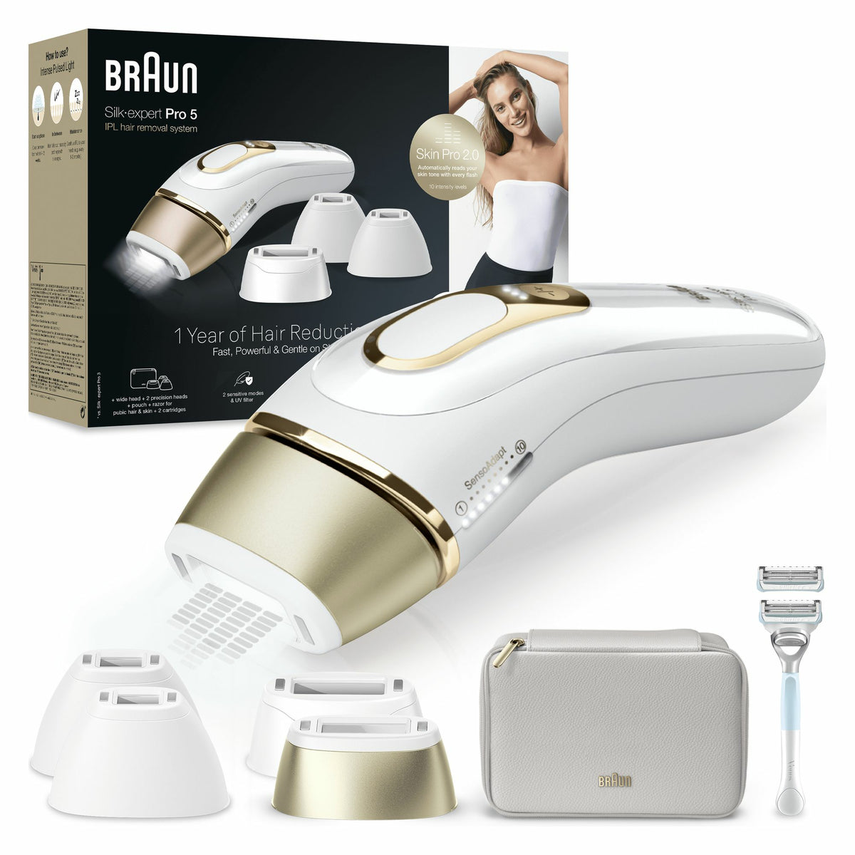 Braun Silk-expert Pro PL5356 Intensivt pulserat ljus (IPL) Guld