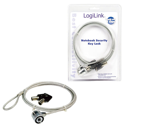 LogiLink Notebook Security Lock kabellås 1,5 m
