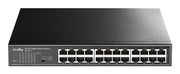 Cudy GS1024 nätverksswitchar Ohanterad Gigabit Ethernet (10/100/1000) Svart