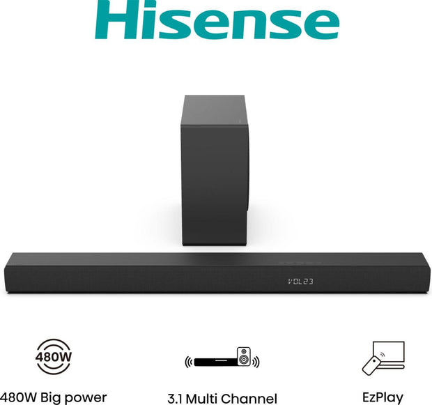 Hisense HS3100 Svart 3.1 kanaler 480 W