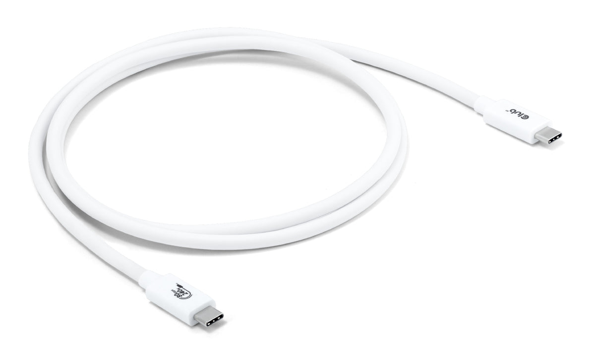 CLUB3D CAC-1572 USB-kablar USB4 Gen 2x2 1,2 m USB C 80 Gbit/s 240 W Vit