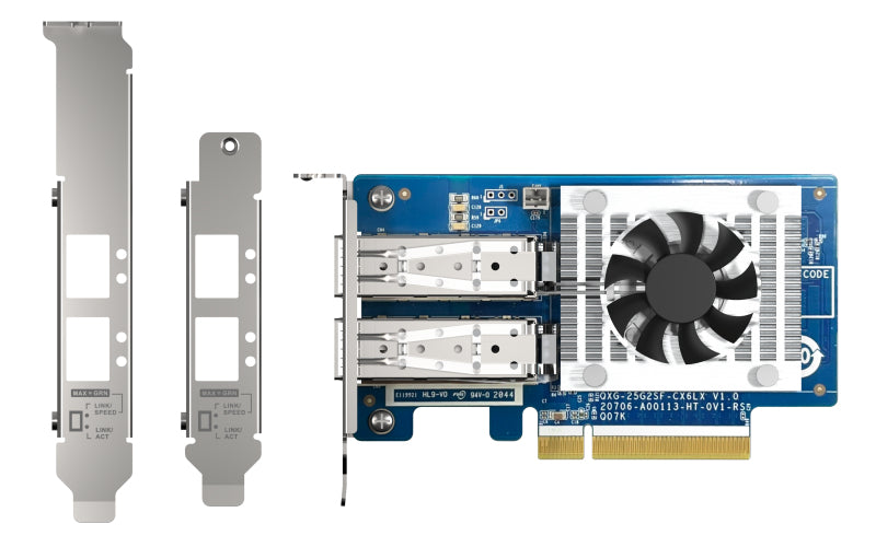 QNAP QXG-25G2SF-CX6 nätverkskort Intern Fiber 25000 Mbit/s