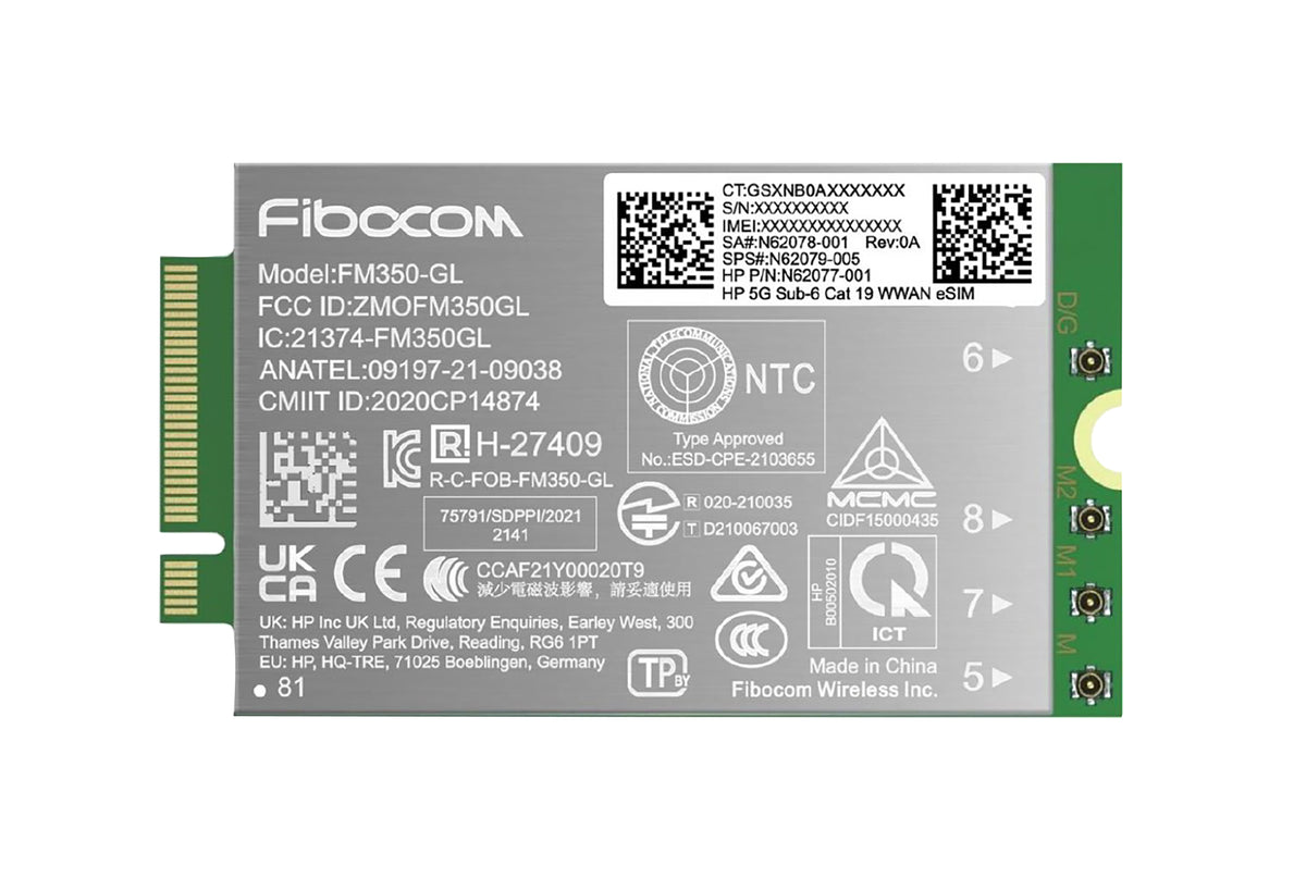 HP 5G Sub-6 Cat 19 WWAN Intern nätverkskort