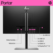 HP E24t G5 FHD-pekskärm - 23.8"