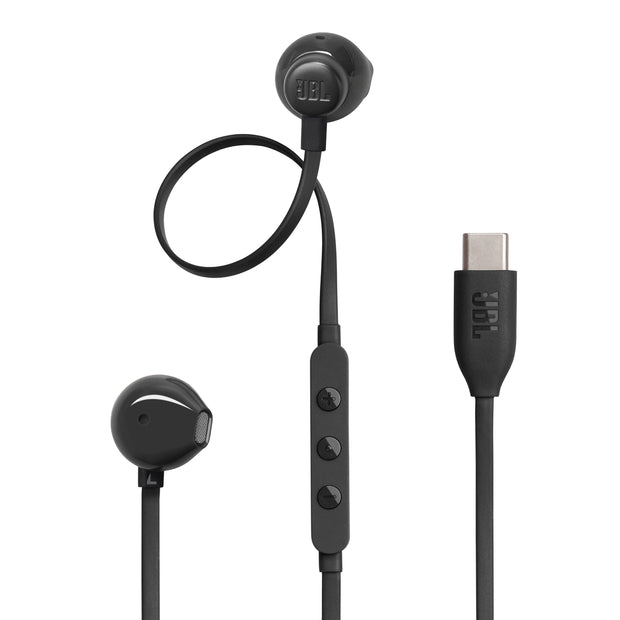 JBL Tune 305C Headset Kabel I öra Samtal/musik USB Type-C Svart