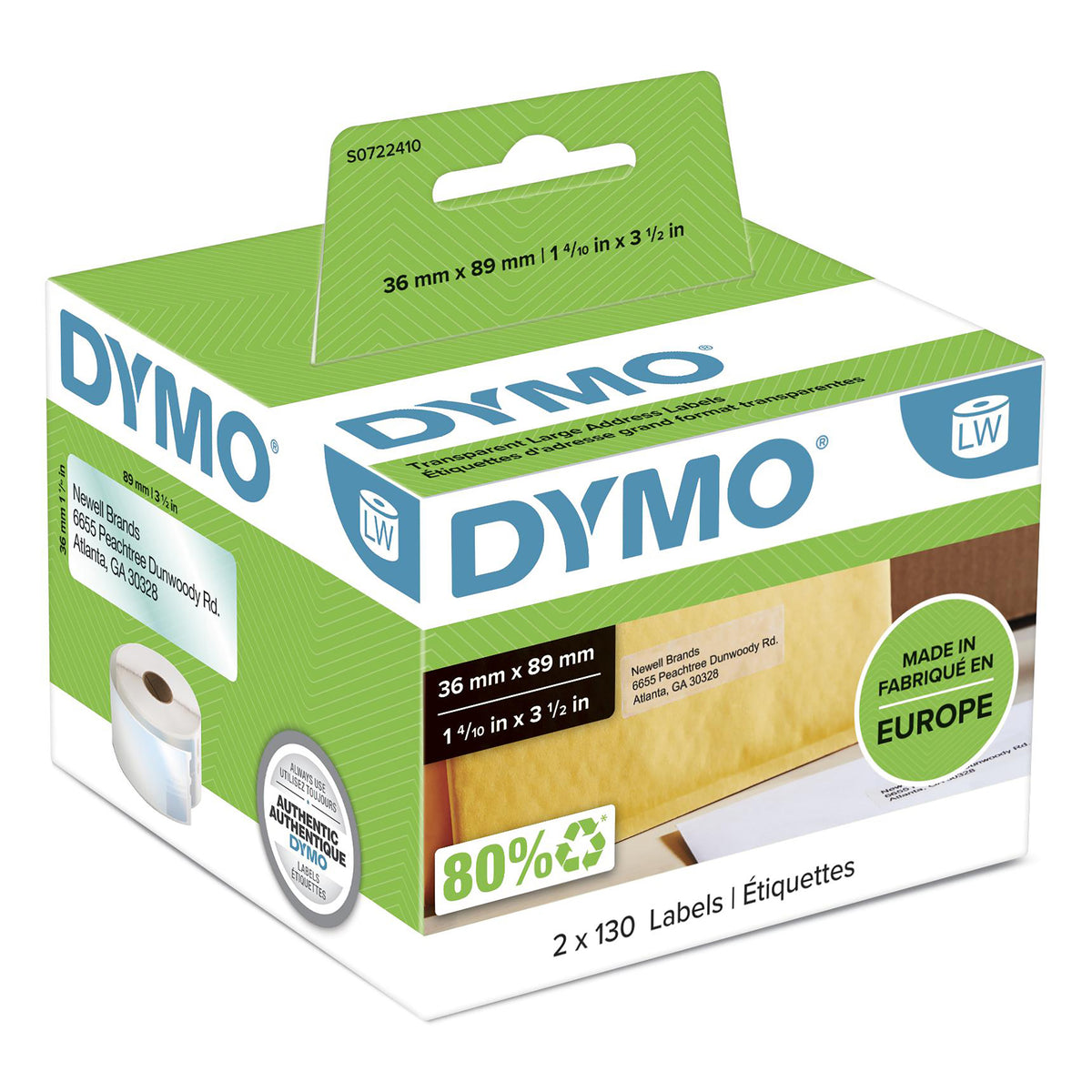 DYMO Stora -originaladressetiketter för LabelWriter