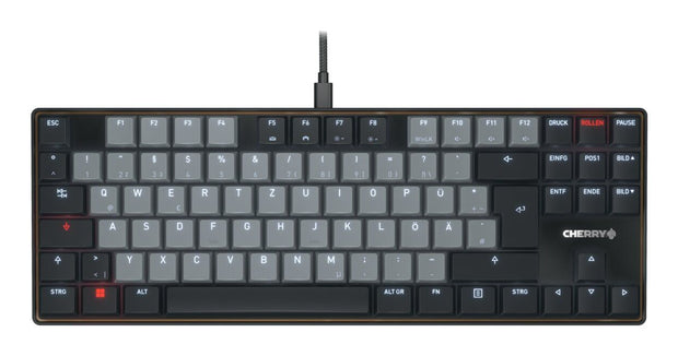 CHERRY KC 500 MX LP TKL tangentbord Hem / Kontor USB QWERTZ tyska Svart
