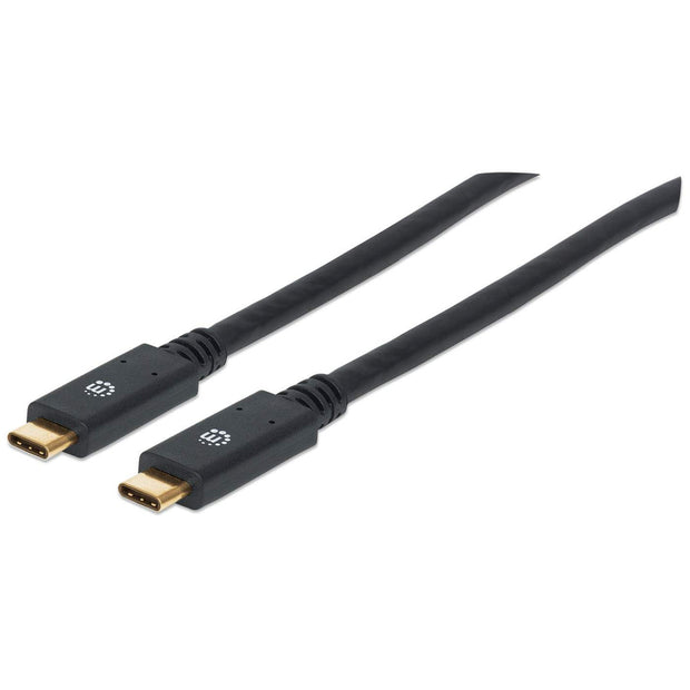Manhattan 354905 USB-kablar USB 3.2 Gen 1 (3.1 Gen 1) 2 m USB C 5 Gbit/s Svart
