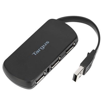 Targus ACH114EU gränssnittshubbar USB 2.0 480 Mbit/s Svart