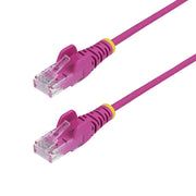 StarTech.com 2,5 m rosa smal CAT6 Ethernet-kabel