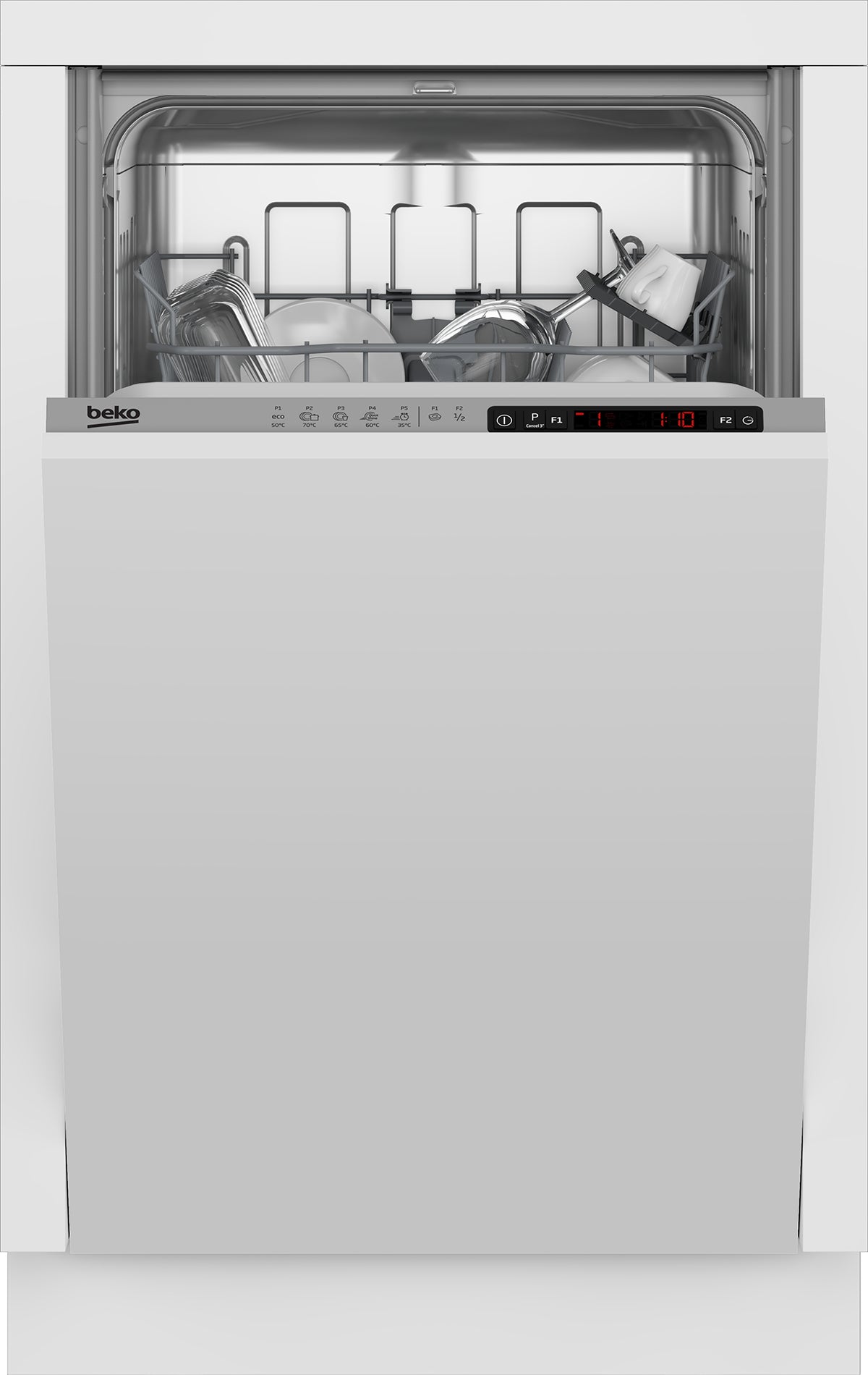 Beko DIS35023E Helt integrerad 10 kuvert