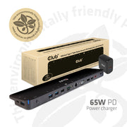 CLUB3D CSV-1564W65 dockningsstationer för bärbara datorer Dockning USB 3.2 Gen 1
