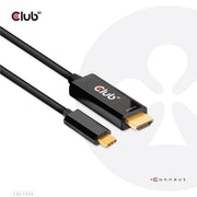 CLUB3D CAC-1334 videokabeladapter 1,8 m HDMI Typ A (standard) USB Type-C Svart