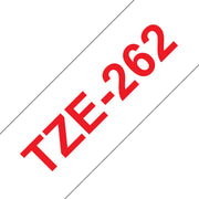 Brother TZE-262 etikett-tejp Röd på vit