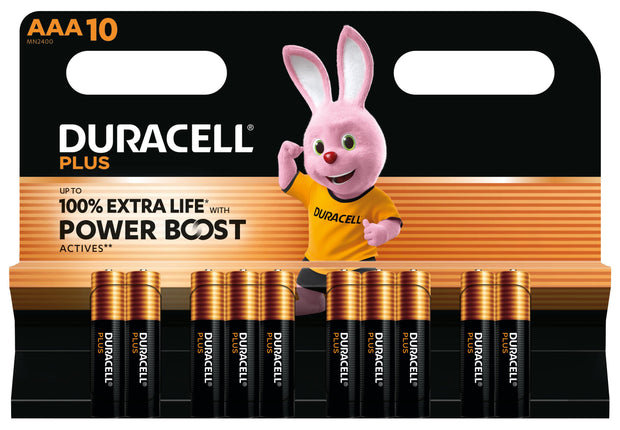 Duracell Plus Engångsbatteri AAA Alkalisk hushållsbatterier