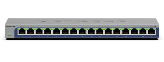 NETGEAR GS116 Ohanterad L2 Gigabit Ethernet (10/100/1000) Svart