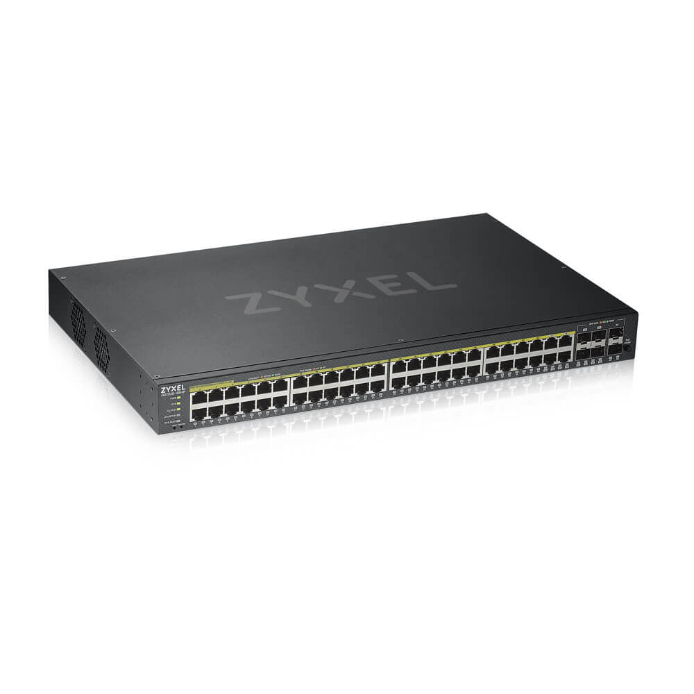 Zyxel GS1920-48HPV2 hanterad Gigabit Ethernet (10/100/1000) Strömförsörjning via
