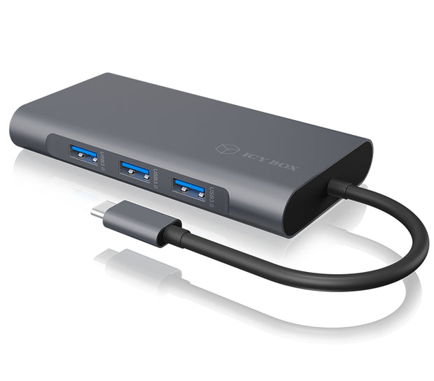 ICY BOX IB-DK4040-CPD Kabel USB 3.2 Gen 1 (3.1 Gen 1) Type-C Antracit