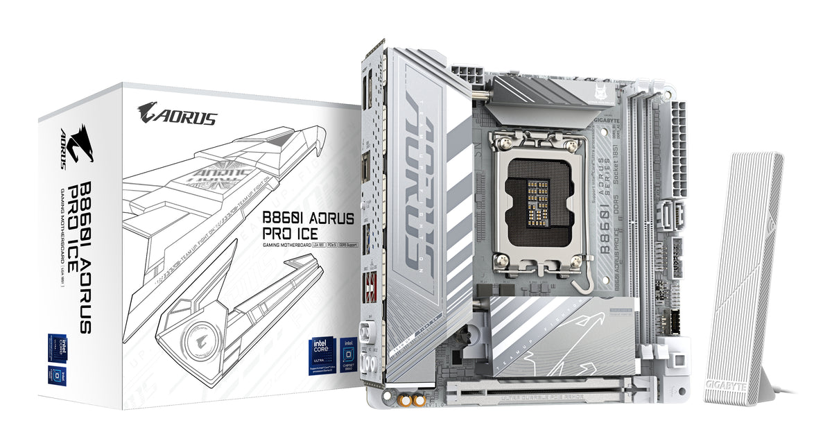 GIGABYTE B860I AORUS PRO ICE moderkort Intel B860 LGA 1851 (Socket V1) Mini-ITX
