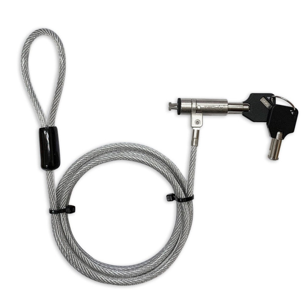 Techly IQ-LOK-15-K kabellås Silver 1,8 m