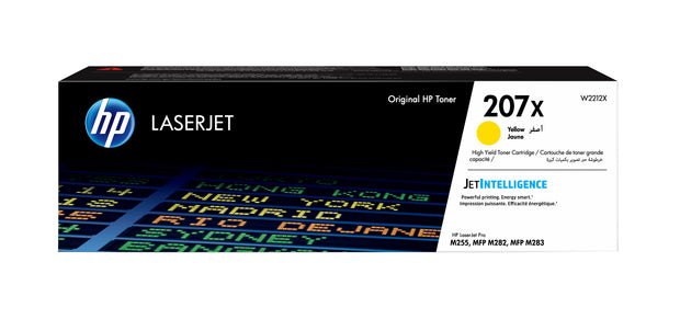 HP 207X gul original LaserJet-tonerkassett med hög kapacitet