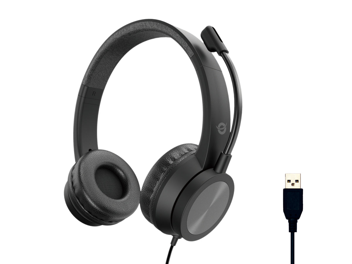 Conceptronic POLONA05B hörlur och headset Kabel Huvudband Business/Everyday USB