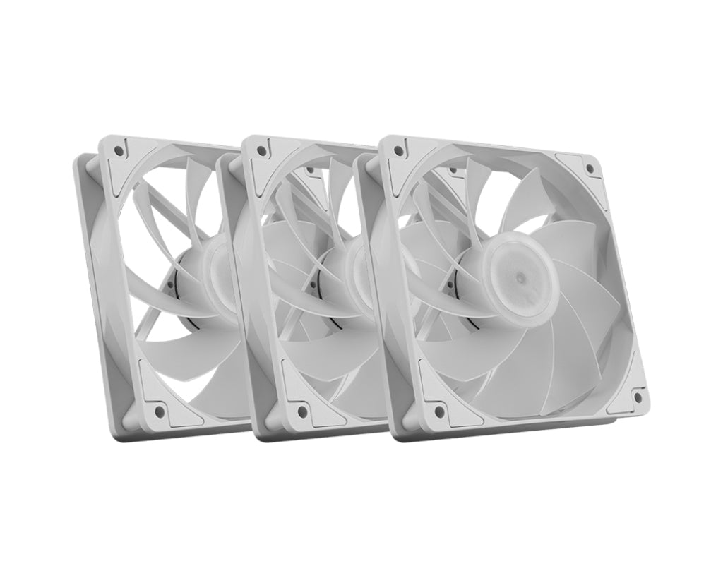 MSI MAG F120 ARGB WHITE x3 Datorväska Fan