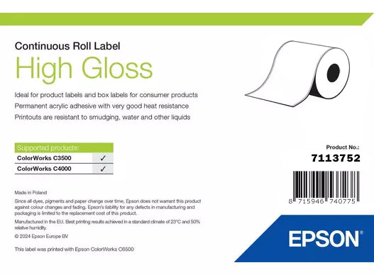 Epson High Gloss Label