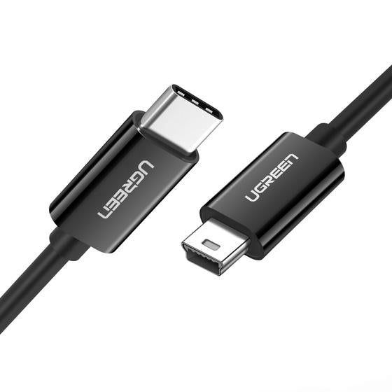Ugreen 50445 USB-kablar USB 2.0 USB C Mini-USB A 0,48 Gbit/s Svart