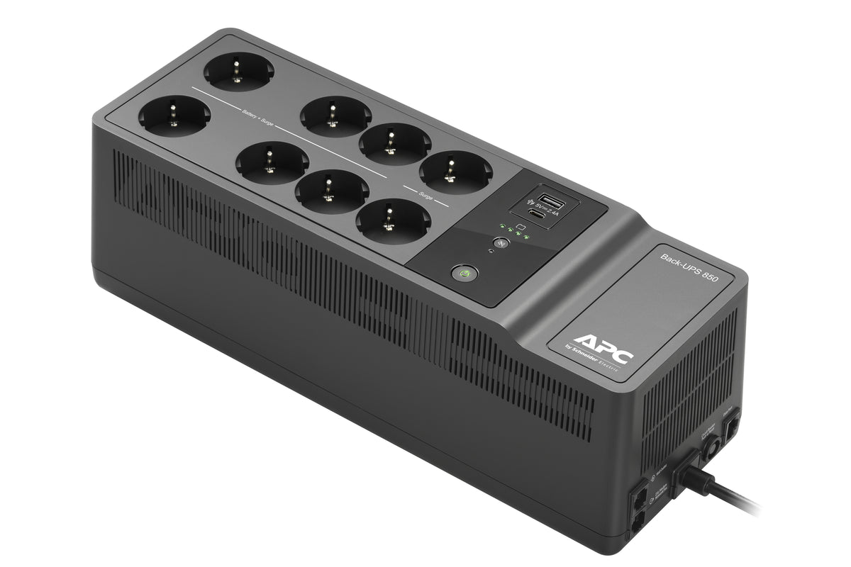 APC BE850G2-GR strömskydd (UPS) Vänteläge (offline) 0,85 kVA 520 W 8 AC-utgångar