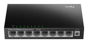 Cudy FS108 nätverksswitchar Ohanterad Fast Ethernet (10/100) Svart