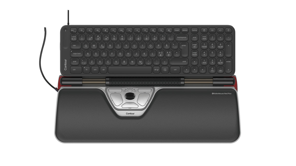 Contour Design Contour RollerMouse Red Plus & Balance Mid-Size Tangentbord Combo